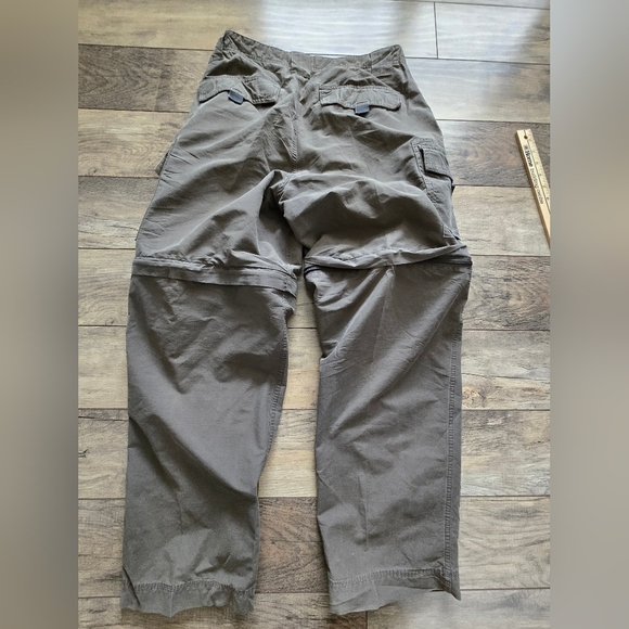 Eddie Bauer Mens Green Zip Off Cargo Pants  32x30 - Picture 11 of 11